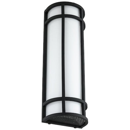 Sunlite 1-Light Black LED Outdoor Decorative Light Sconce Fixture, CCT Color Tunable 3000K 4000K 5000K 81435-SU